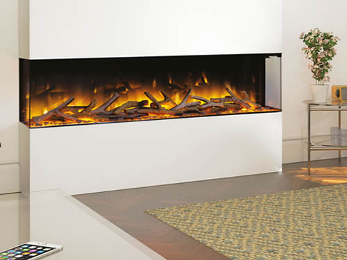 flamerite glazer 1500 3 sided electric fire like evonic